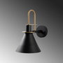 Opviq Arco - 15040 Lámpara de Pared de Metal Negra